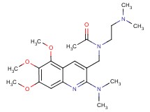 N-[2-(dimethylamino)ethyl]-N-{[2-(dimethylamino)-5,6,7-trimethoxy-3-quinolinyl]methyl}acetamide