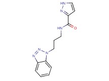 N-[3-(1H-1,2,3-benzotriazol-1-yl)propyl]-1H-pyrazole-3-carboxamide