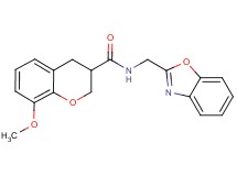 N-(1,3-benzoxazol-2-ylmethyl)-8-methoxychromane-3-carboxamide
