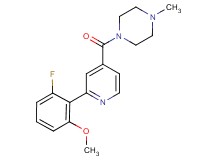 1-[2-(2-fluoro-6-methoxyphenyl)isonicotinoyl]-4-methylpiperazine