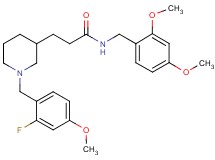 N-(2,4-dimethoxybenzyl)-3-[1-(2-fluoro-4-methoxybenzyl)-3-piperidinyl]propanamide