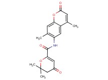 N-(4,7-dimethyl-2-oxo-2H-chromen-6-yl)-2,2-dimethyl-4-oxo-3,4-dihydro-2H-pyran-6-carboxamide