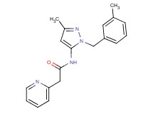 N-[3-methyl-1-(3-methylbenzyl)-1H-pyrazol-5-yl]-2-pyridin-2-ylacetamide