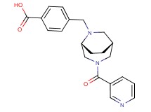 4-{[(1R*,5R*)-3-(3-pyridinylcarbonyl)-3,6-diazabicyclo[3.2.2]non-6-yl]methyl}benzoic acid