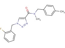 1-(2-fluorobenzyl)-N-methyl-N-(4-methylbenzyl)-1H-1,2,3-triazole-4-carboxamide