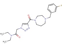 N,N-diethyl-2-(4-{[4-(3-fluorobenzyl)-1,4-diazepan-1-yl]carbonyl}-1H-1,2,3-triazol-1-yl)acetamide