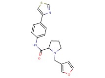 1-(3-furylmethyl)-N-[4-(1,3-thiazol-4-yl)phenyl]prolinamide