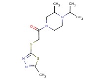 1-isopropyl-2-methyl-4-{[(5-methyl-1,3,4-thiadiazol-2-yl)thio]acetyl}piperazine