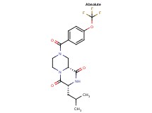 (3R,9aR)-3-isobutyl-8-[4-(trifluoromethoxy)benzoyl]tetrahydro-2H-pyrazino[1,2-a]pyrazine-1,4(3H,6H)-dione