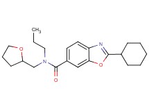 2-cyclohexyl-N-propyl-N-(tetrahydro-2-furanylmethyl)-1,3-benzoxazole-6-carboxamide