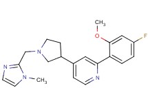2-(4-fluoro-2-methoxyphenyl)-4-{1-[(1-methyl-1H-imidazol-2-yl)methyl]pyrrolidin-3-yl}pyridine