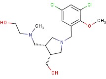 2-[{[(3R*,4R*)-1-(3,5-dichloro-2-methoxybenzyl)-4-(hydroxymethyl)pyrrolidin-3-yl]methyl}(methyl)amino]ethanol