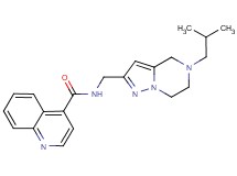 N-[(5-isobutyl-4,5,6,7-tetrahydropyrazolo[1,5-a]pyrazin-2-yl)methyl]quinoline-4-carboxamide