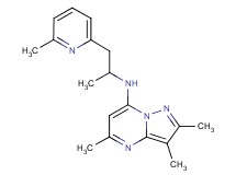 2,3,5-trimethyl-N-[1-methyl-2-(6-methylpyridin-2-yl)ethyl]pyrazolo[1,5-a]pyrimidin-7-amine