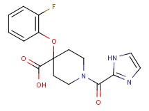 4-(2-fluorophenoxy)-1-(1H-imidazol-2-ylcarbonyl)piperidine-4-carboxylic acid
