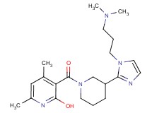 3-[(3-{1-[3-(dimethylamino)propyl]-1H-imidazol-2-yl}-1-piperidinyl)carbonyl]-4,6-dimethyl-2-pyridinol