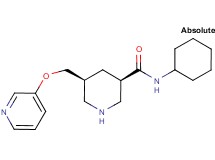 (3R,5S)-N-cyclohexyl-5-[(3-pyridinyloxy)methyl]-3-piperidinecarboxamide