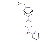 (1S*,5R*)-6-(cyclopropylmethyl)-3-[1-(2-pyridinylcarbonyl)-4-piperidinyl]-3,6-diazabicyclo[3.2.2]nonane