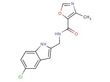 N-[(5-chloro-1H-indol-2-yl)methyl]-4-methyl-1,3-oxazole-5-carboxamide