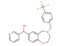 3-pyridinyl{4-[4-(trifluoromethyl)benzyl]-2,3,4,5-tetrahydro-1,4-benzoxazepin-7-yl}methanol