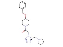4-(benzyloxy)-1-{[5-(1-pyrrolidinylmethyl)-1H-tetrazol-1-yl]acetyl}piperidine