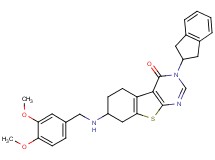 3-(2,3-dihydro-1H-inden-2-yl)-7-[(3,4-dimethoxybenzyl)amino]-5,6,7,8-tetrahydro[1]benzothieno[2,3-d]pyrimidin-4(3H)-one