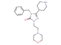 4-benzyl-2-[2-(4-morpholinyl)ethyl]-5-(4-piperidinyl)-2,4-dihydro-3H-1,2,4-triazol-3-one dihydrochloride