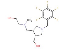 2-[{[(3R*,4R*)-4-(hydroxymethyl)-1-(pentafluorobenzyl)pyrrolidin-3-yl]methyl}(methyl)amino]ethanol