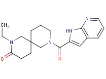 2-ethyl-8-(1H-pyrrolo[2,3-b]pyridin-2-ylcarbonyl)-2,8-diazaspiro[5.5]undecan-3-one