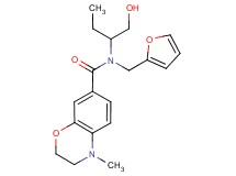 N-(2-furylmethyl)-N-[1-(hydroxymethyl)propyl]-4-methyl-3,4-dihydro-2H-1,4-benzoxazine-7-carboxamide