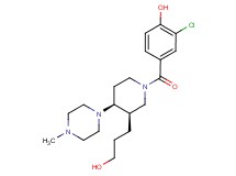 2-chloro-4-{[(3R*,4S*)-3-(3-hydroxypropyl)-4-(4-methylpiperazin-1-yl)piperidin-1-yl]carbonyl}phenol