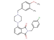 2-(4-chlorobenzyl)-4-[4-(4-methoxy-3-methylbenzyl)-1-piperazinyl]-1H-isoindole-1,3(2H)-dione