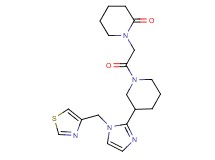 1-(2-oxo-2-{3-[1-(1,3-thiazol-4-ylmethyl)-1H-imidazol-2-yl]piperidin-1-yl}ethyl)piperidin-2-one
