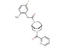 (1S*,5R*)-6-[(5-fluoro-2-methylphenyl)acetyl]-3-(2-pyridinylcarbonyl)-3,6-diazabicyclo[3.2.2]nonane