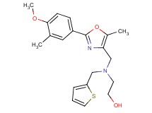 2-[{[2-(4-methoxy-3-methylphenyl)-5-methyl-1,3-oxazol-4-yl]methyl}(2-thienylmethyl)amino]ethanol