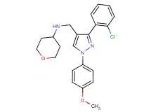 N-{[3-(2-chlorophenyl)-1-(4-methoxyphenyl)-1H-pyrazol-4-yl]methyl}tetrahydro-2H-pyran-4-amine