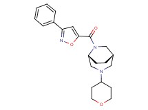 (1S*,5R*)-6-[(3-phenylisoxazol-5-yl)carbonyl]-3-(tetrahydro-2H-pyran-4-yl)-3,6-diazabicyclo[3.2.2]nonane