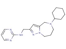 N-[(5-cyclohexyl-5,6,7,8-tetrahydro-4H-pyrazolo[1,5-a][1,4]diazepin-2-yl)methyl]pyrimidin-2-amine