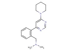 N,N-dimethyl-1-[2-(6-piperidin-1-ylpyrimidin-4-yl)phenyl]methanamine