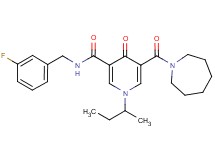 5-(1-azepanylcarbonyl)-1-sec-butyl-N-(3-fluorobenzyl)-4-oxo-1,4-dihydro-3-pyridinecarboxamide