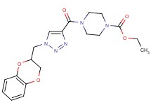 ethyl 4-{[1-(2,3-dihydro-1,4-benzodioxin-2-ylmethyl)-1H-1,2,3-triazol-4-yl]carbonyl}-1-piperazinecarboxylate