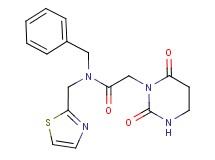 N-benzyl-2-(2,6-dioxotetrahydropyrimidin-1(2H)-yl)-N-(1,3-thiazol-2-ylmethyl)acetamide