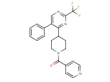 4-(1-isonicotinoyl-4-piperidinyl)-5-phenyl-2-(trifluoromethyl)pyrimidine