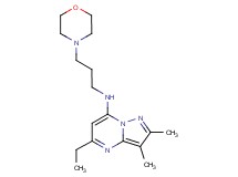 5-ethyl-2,3-dimethyl-N-[3-(4-morpholinyl)propyl]pyrazolo[1,5-a]pyrimidin-7-amine