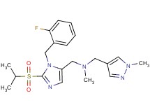 1-[1-(2-fluorobenzyl)-2-(isopropylsulfonyl)-1H-imidazol-5-yl]-N-methyl-N-[(1-methyl-1H-pyrazol-4-yl)methyl]methanamine