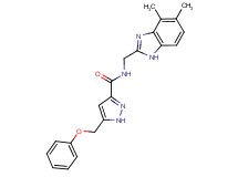 N-[(4,5-dimethyl-1H-benzimidazol-2-yl)methyl]-5-(phenoxymethyl)-1H-pyrazole-3-carboxamide