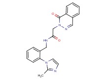 N-[2-(2-methyl-1H-imidazol-1-yl)benzyl]-2-(1-oxo-2(1H)-phthalazinyl)acetamide