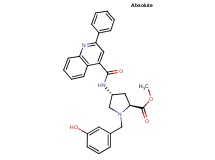 methyl (4R)-1-(3-hydroxybenzyl)-4-{[(2-phenyl-4-quinolinyl)carbonyl]amino}-L-prolinate