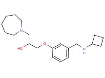 1-(1-azepanyl)-3-{3-[(cyclobutylamino)methyl]phenoxy}-2-propanol