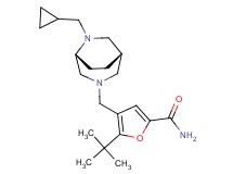 5-tert-butyl-4-{[(1S*,5R*)-6-(cyclopropylmethyl)-3,6-diazabicyclo[3.2.2]non-3-yl]methyl}-2-furamide